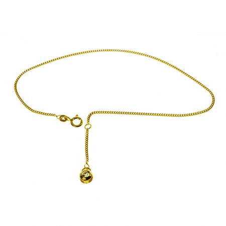 453-002-20-25-Fusskettchen-Panzer-25cm-585-Gelbgold-mit-1-1